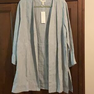 Eileen Fisher Blue Linen Fabric